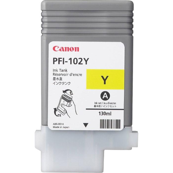 Inkoust Canon PFI-102Y yellow