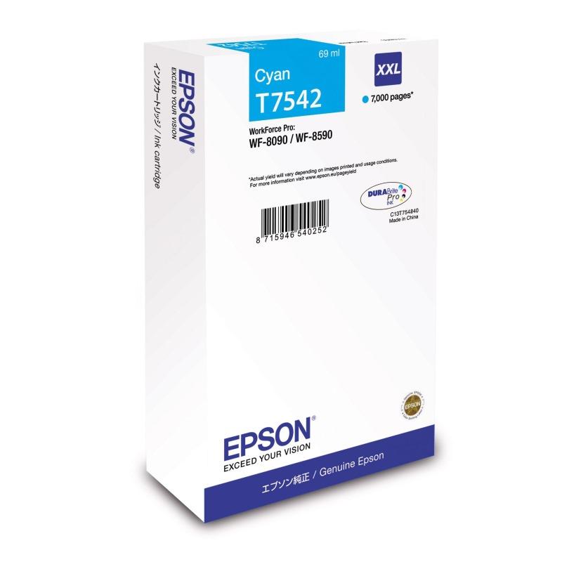 Inkoust Epson T7542 XXL C13T754240 cyan