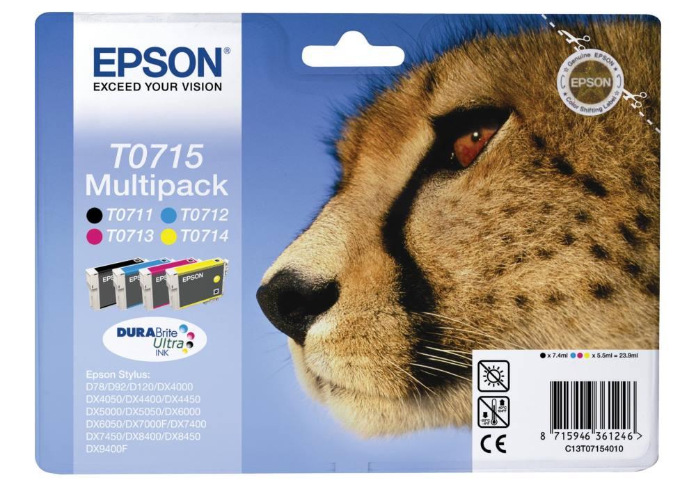 Inkoust Epson T0715 C13T07154012 CMYK multipack