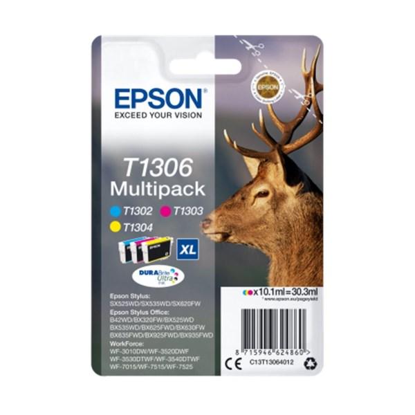 Inkoust Epson T1306 C13T13064012 CMY multipack