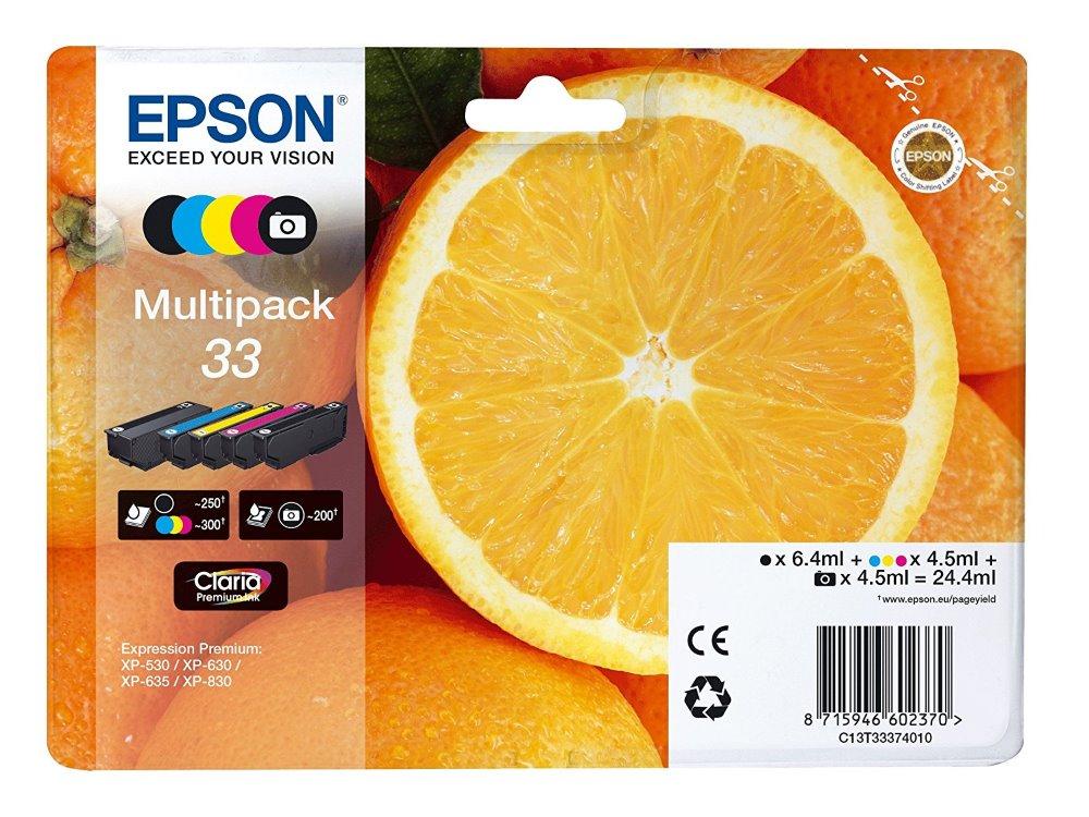 Inkoust Epson 33 C13T33374011 CMYKPK multipack