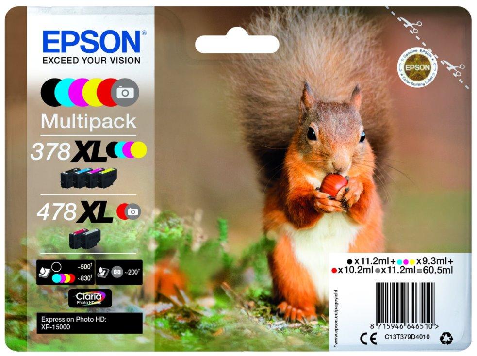 Inkoust Epson 478XL C13T379D4010 multipack