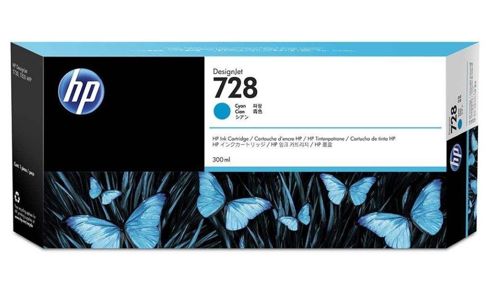 Inkoust HP 728 F9K17A cyan