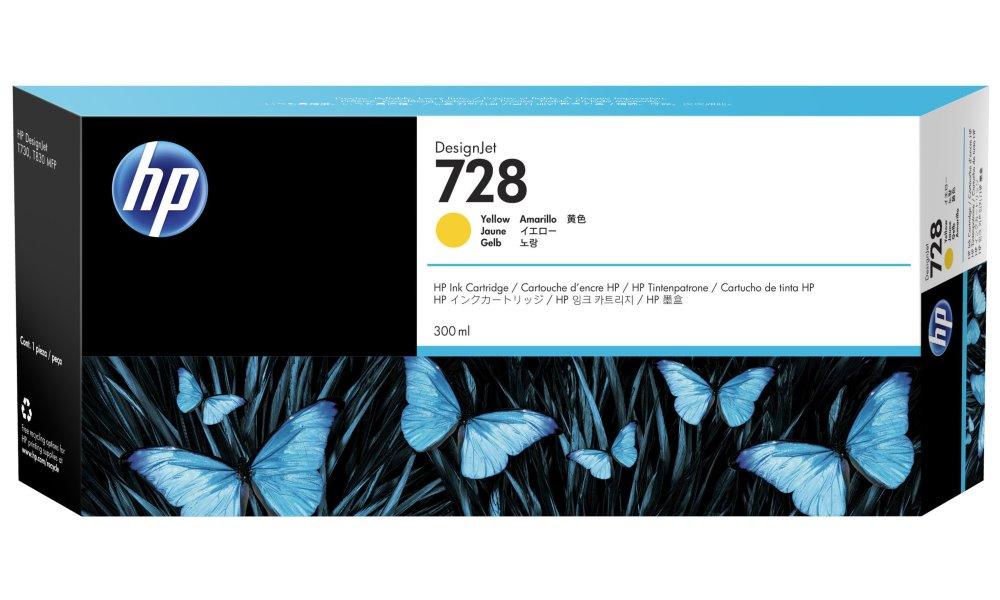 Inkoust HP 728 F9K15A yellow
