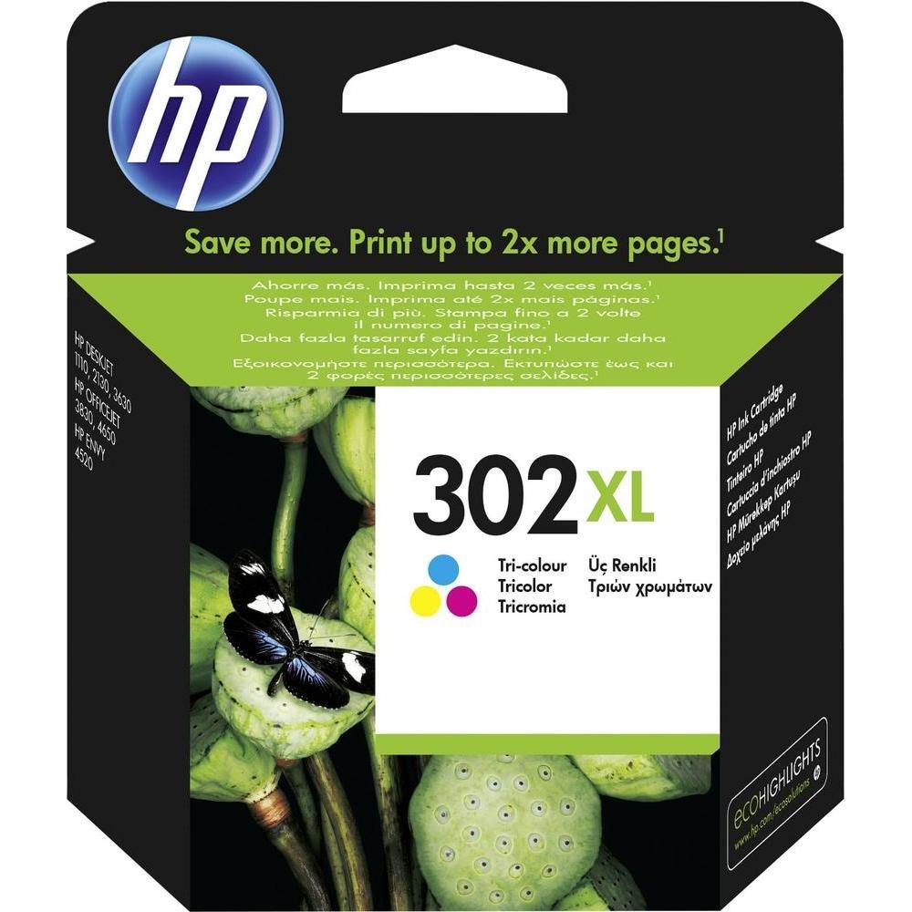Inkoust HP 302XL F6U67AE color