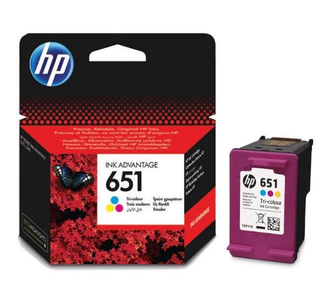 Inkoust HP 651 C2P11AE color