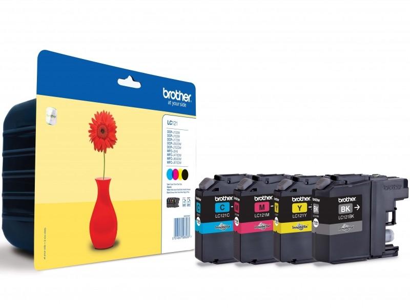 Inkoust Brother LC-121 VALBP multipack