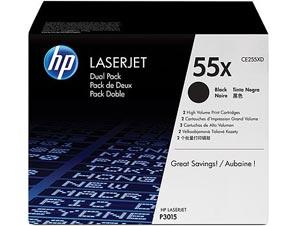 Toner HP 55X CE255XD black 2-pack