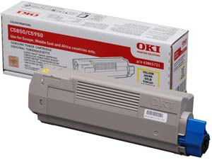 Toner OKI 43865721 yellow 6000K