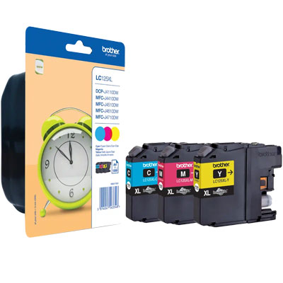 Inkoust Brother LC125XLRBWBP CMY multipack 1200K