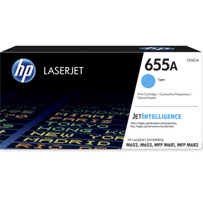 Toner HP 655A CF451A cyan