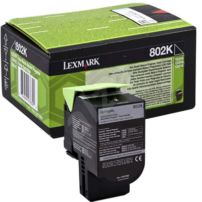 Toner Lexmark 802K 80C20K0 black