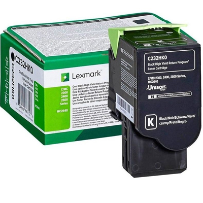 Toner Lexmark C232HK0 black 3000K
