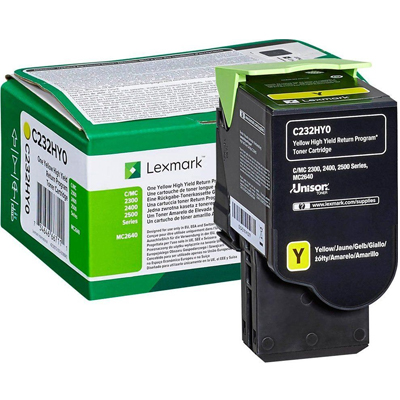 Toner Lexmark C232HY0 yellow 2300K