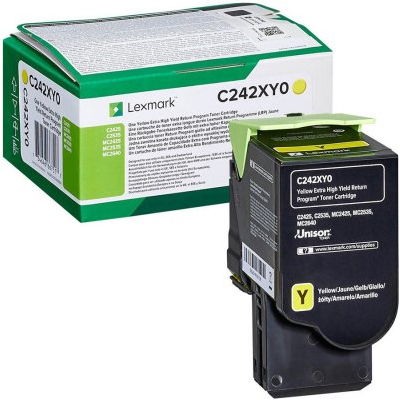 Toner Lexmark C242XY0 yellow 3500K