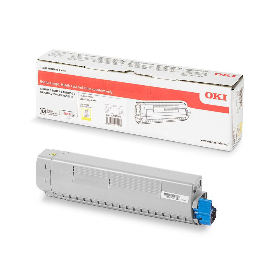 Toner OKI 47095701 yellow 5000K