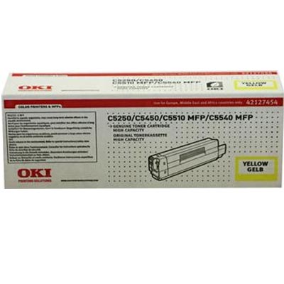 Toner OKI 42127454 yellow 5000K