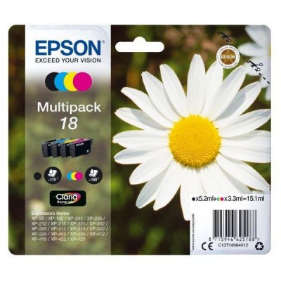 Inkoust Epson 18 C13T18064012 CMYK multipack