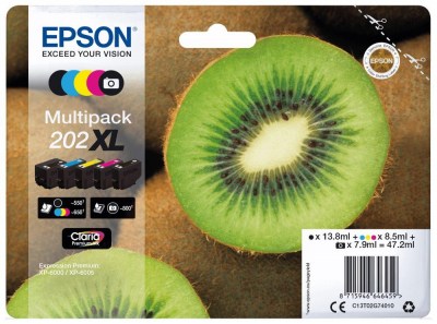 Inkoust Epson 202XL C13T02G74010 CMYKPH multipack