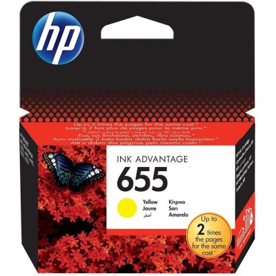 Inkoust HP 655 CZ112AE yellow