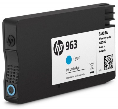 Inkoust HP 963 3JA23AE cyan