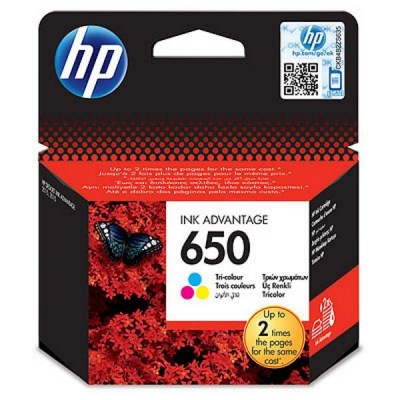 Inkoust HP 650 CZ102AE color