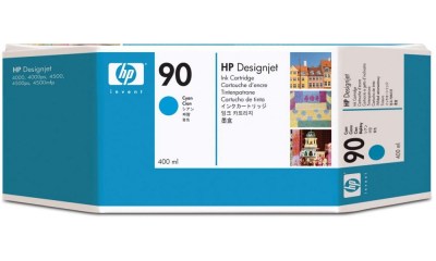 Inkoust HP 90 C5061A 400ml cyan