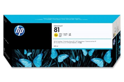Inkoust HP 81 C4933A yellow
