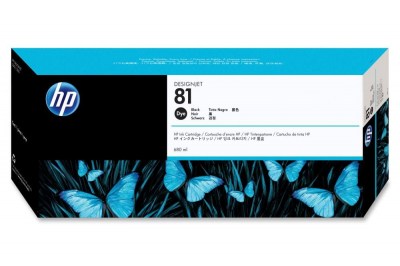 Inkoust HP 81 C4930A black