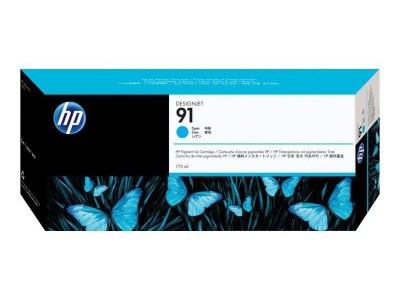 Inkoust HP 91 C9467A cyan 775ml