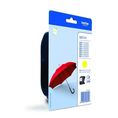 Inkoust Brother LC225XLY yellow 1200K