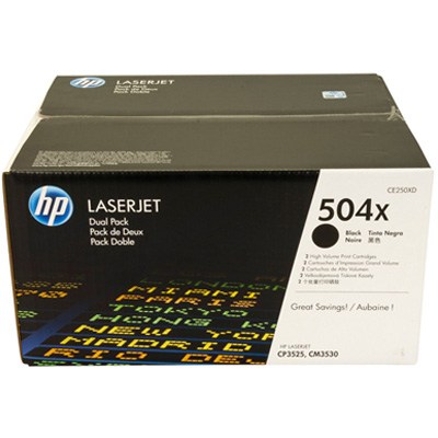 Toner HP 504A CE250XD black 2-pack