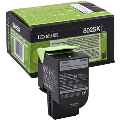 Toner Lexmark 802KS black return 80C2SK0