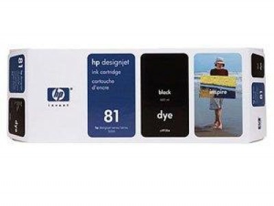 Inkoust HP 81 C4930A black