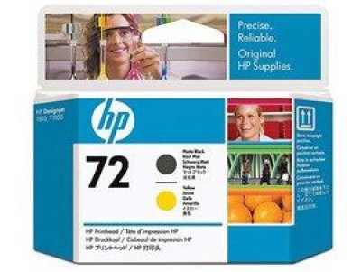 Printhead HP 72 C9384A matte black yellow