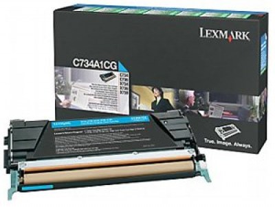 Toner Lexmark C734A1CG cyan 6000K