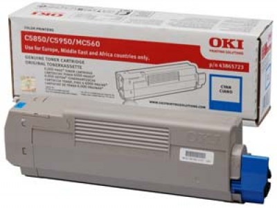 Toner OKI 43865723 cyan 6000K 