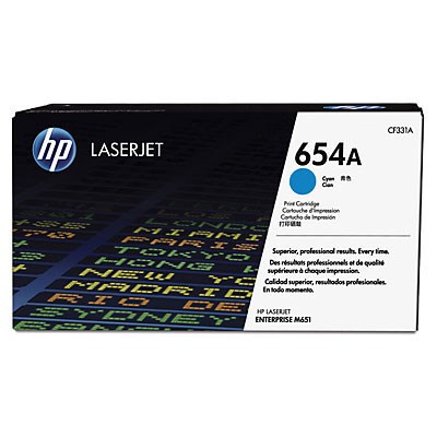 Toner HP 654A CF331A cyan