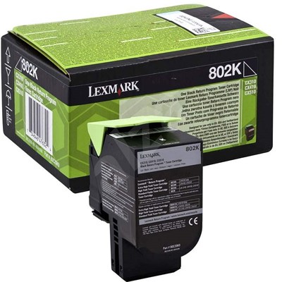 Toner Lexmark 802K 80C20K0 black
